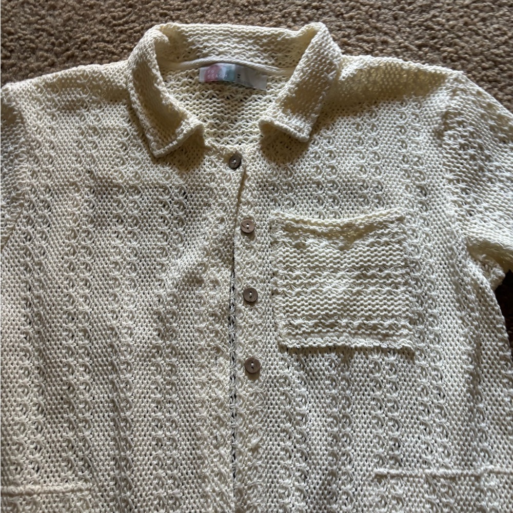 Free People Cream Textured Romper - Picture 3 of 9